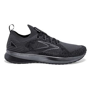 Brooks Levitate StealthFit 5 Road Running Shoes - Mens, Black/Grey | IE-QCH831697